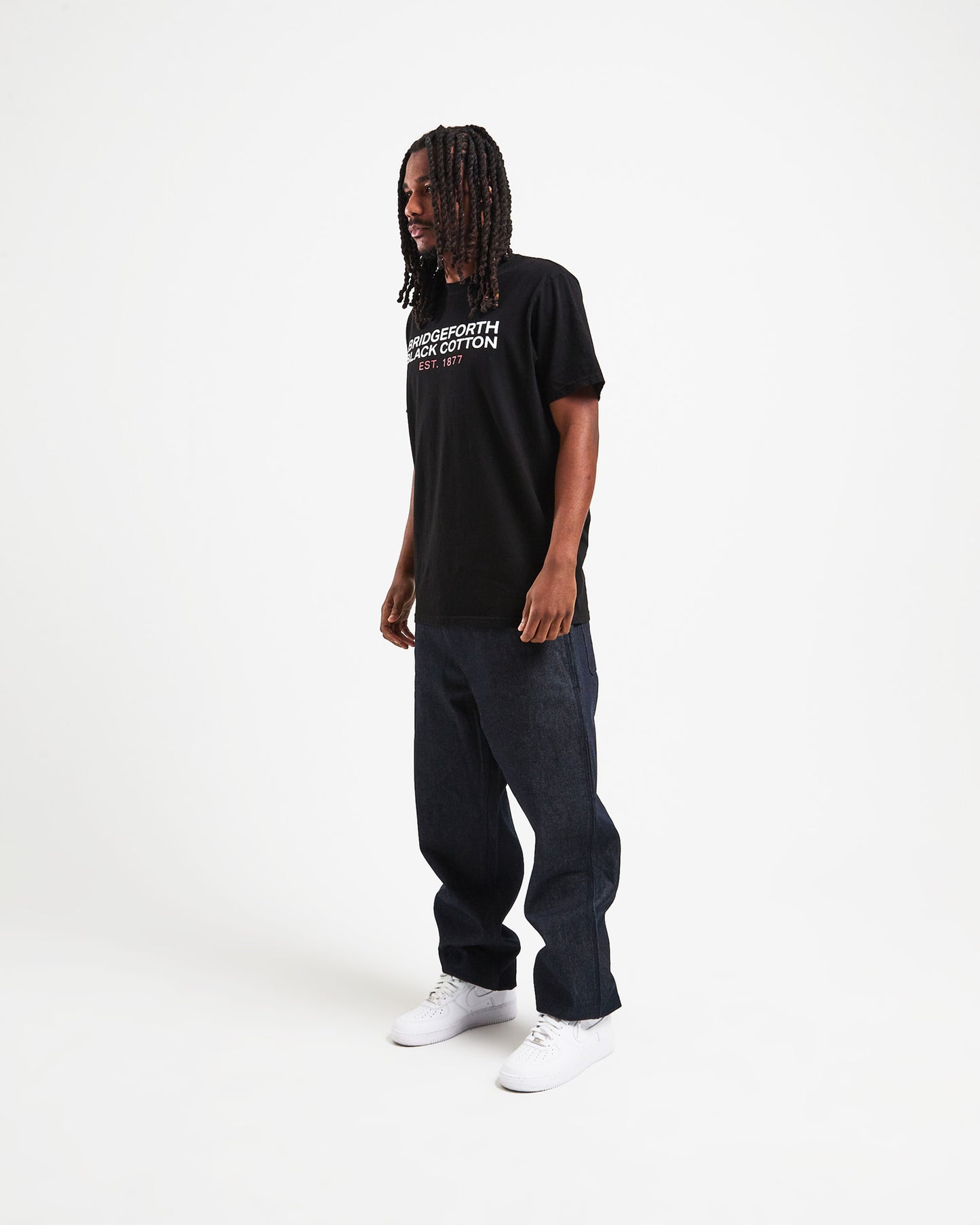 PLAID B EMBLEM SS TEE