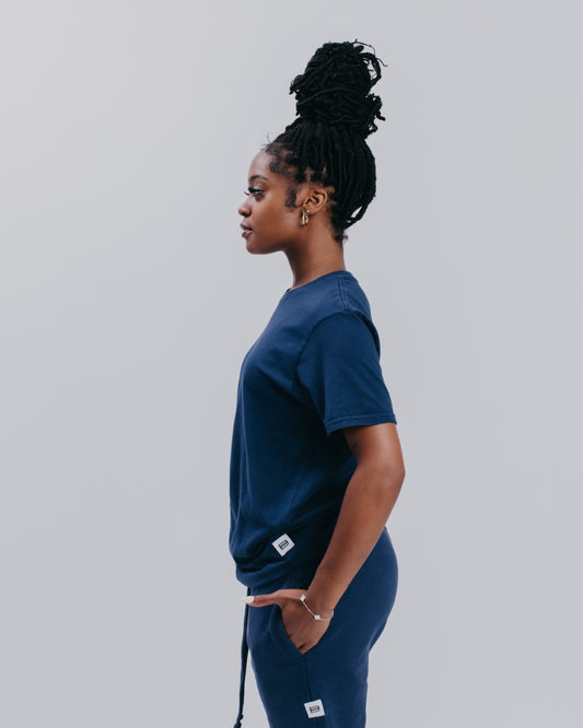 WOMENS BOYFRIEND S/S TEE - SKY CAPTAIN