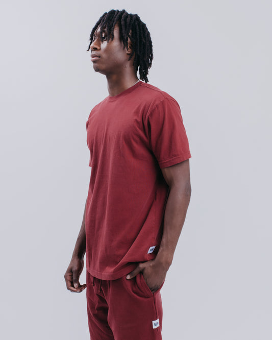 BASIC S/S TEE - BURGUNDY