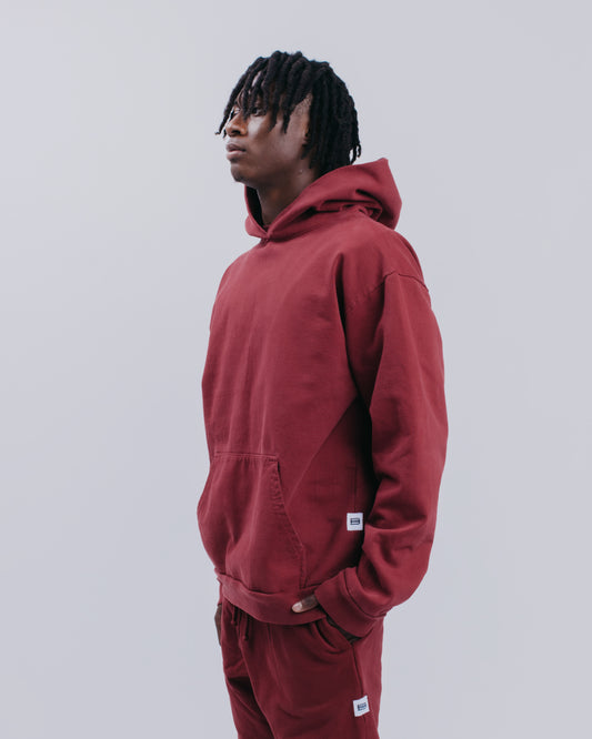 HEAVYWEIGHT HOODIE - BURGUNDY