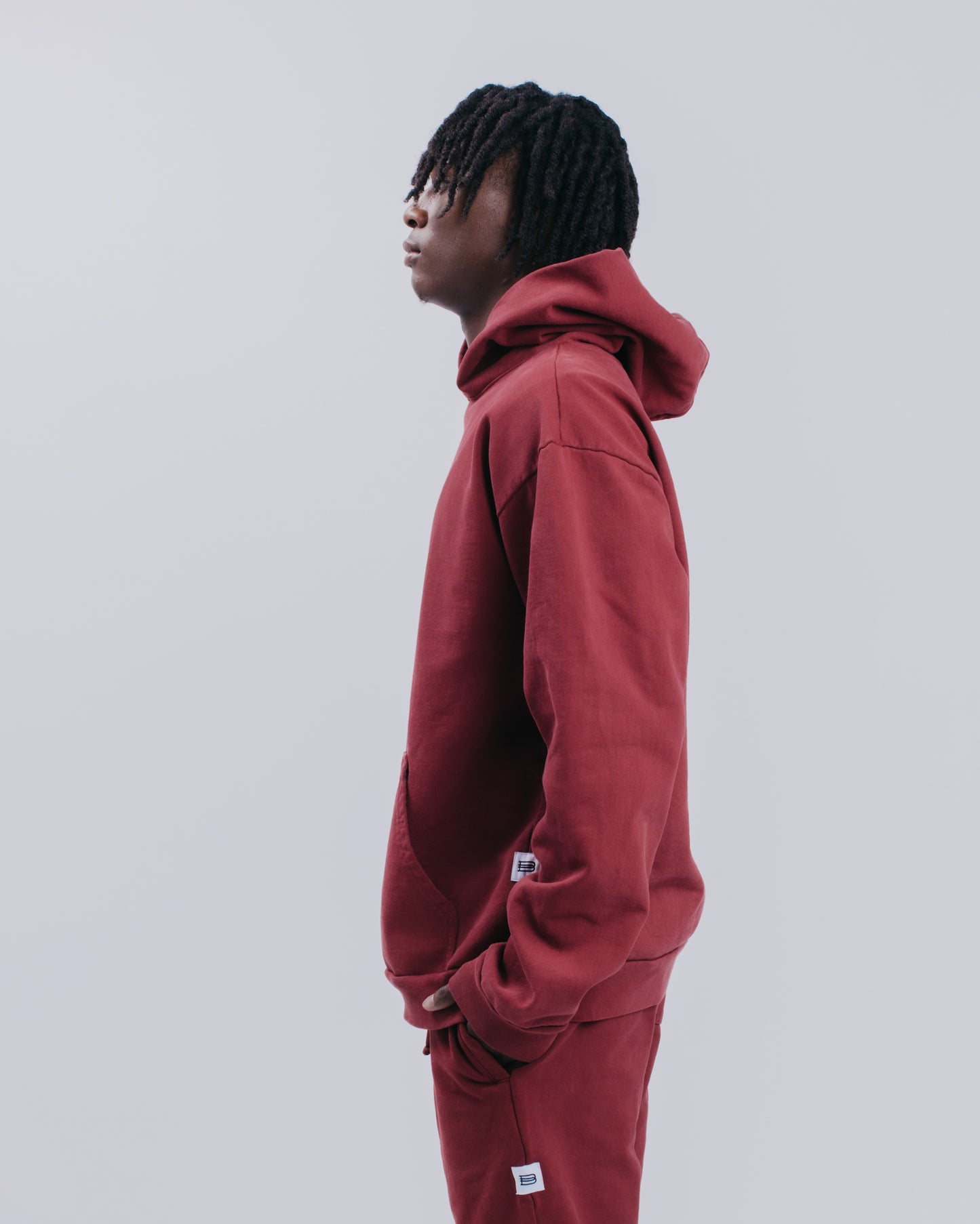 HEAVYWEIGHT HOODIE - BURGUNDY
