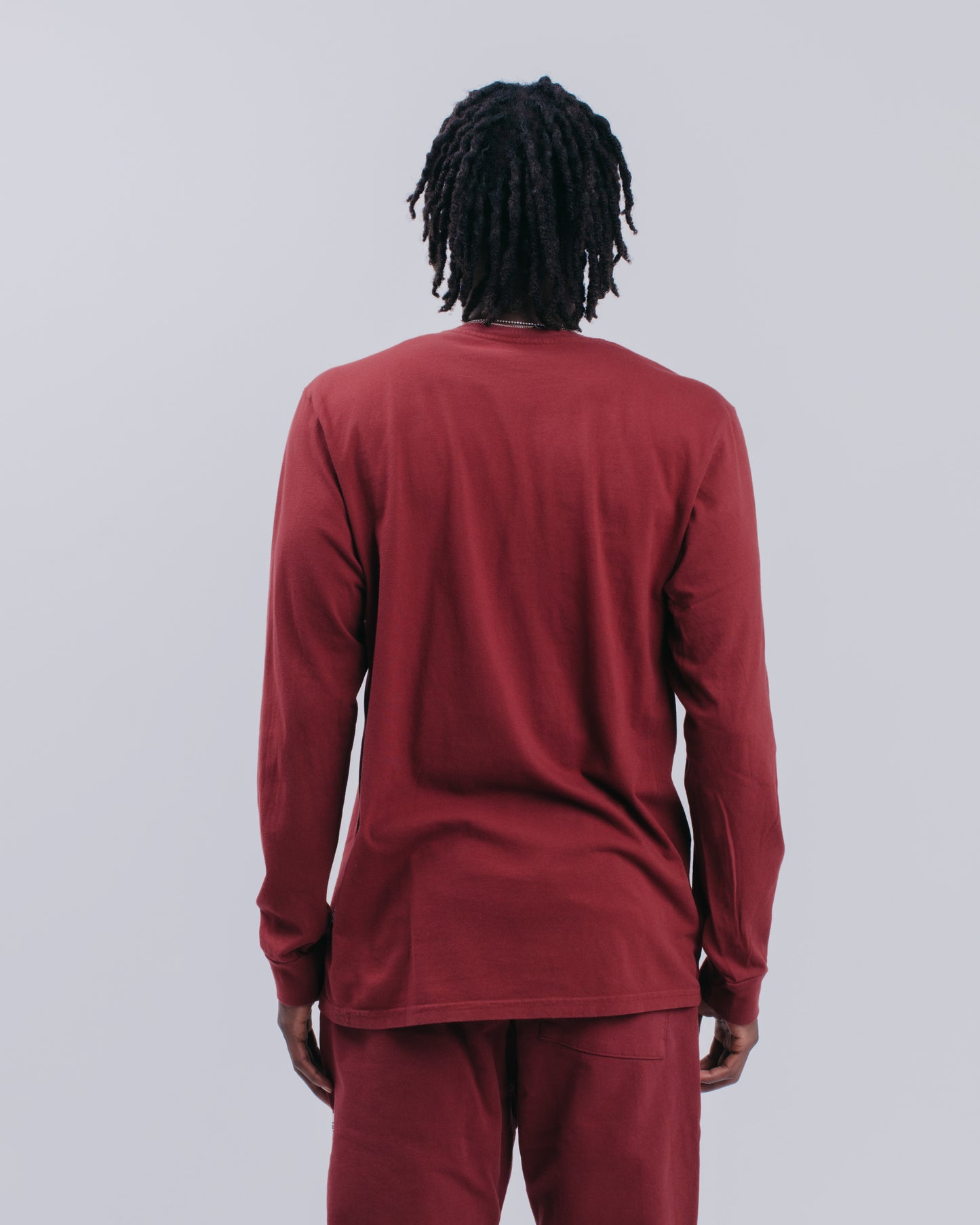 PREMIUM L/S TEE - BURGUNDY
