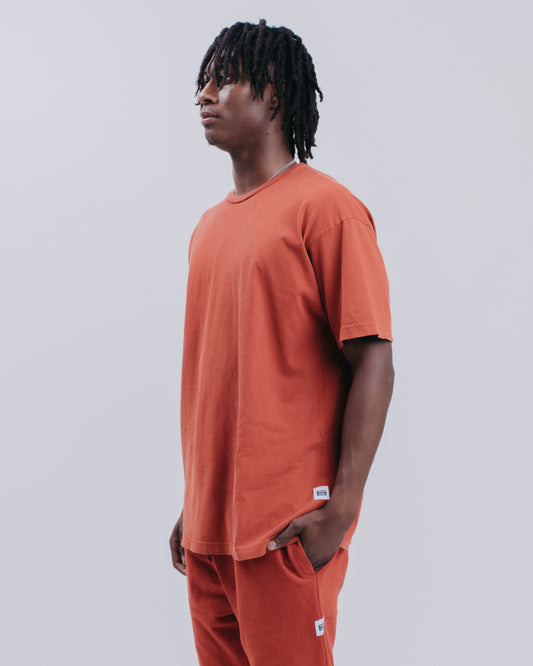 DROP SHOULDER S/S TEE - RUST