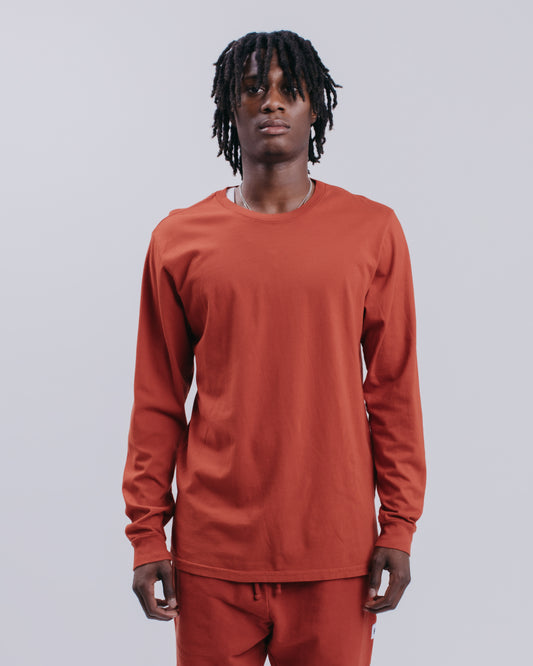 PREMIUM L/S TEE - RUST