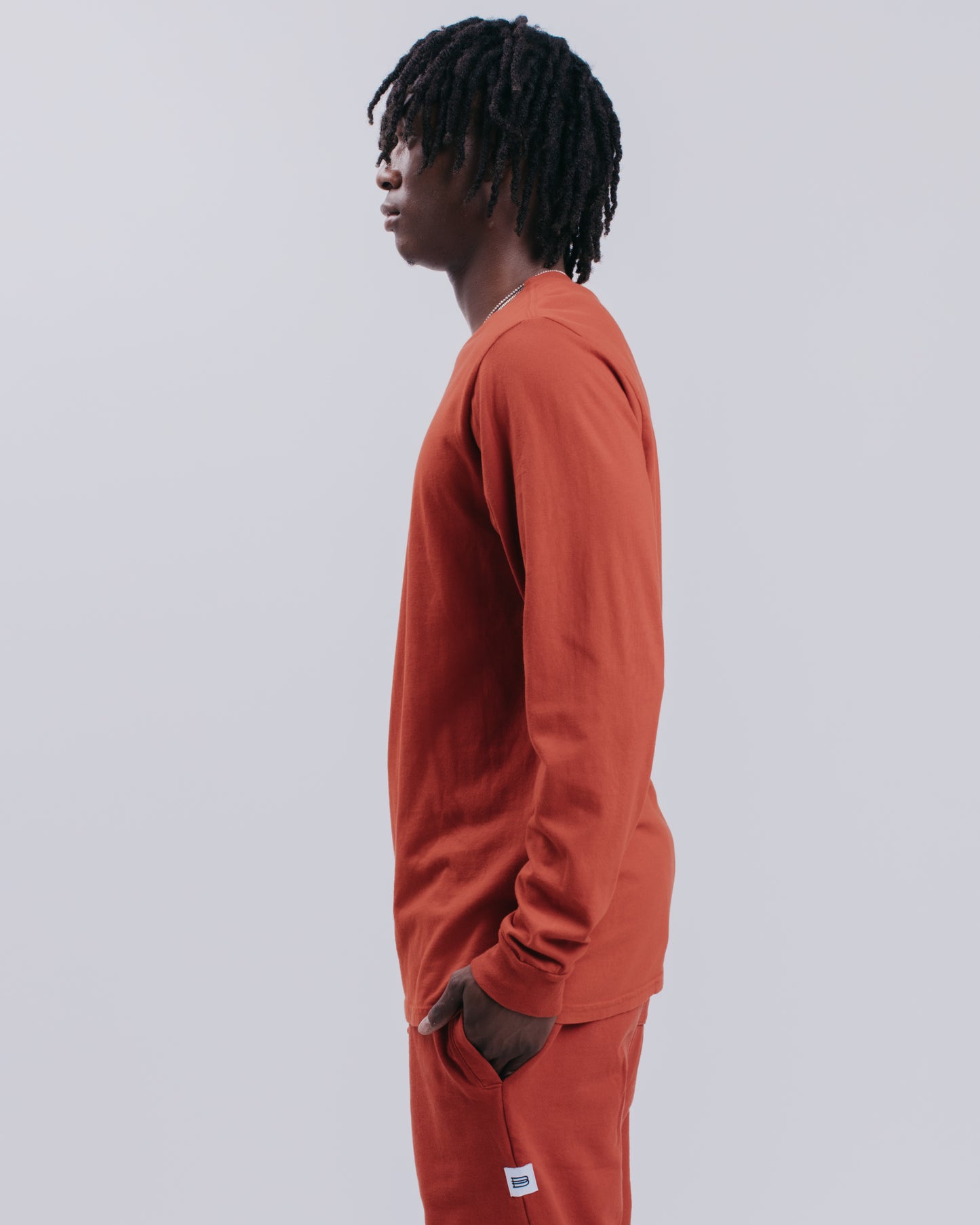 PREMIUM L/S TEE - RUST