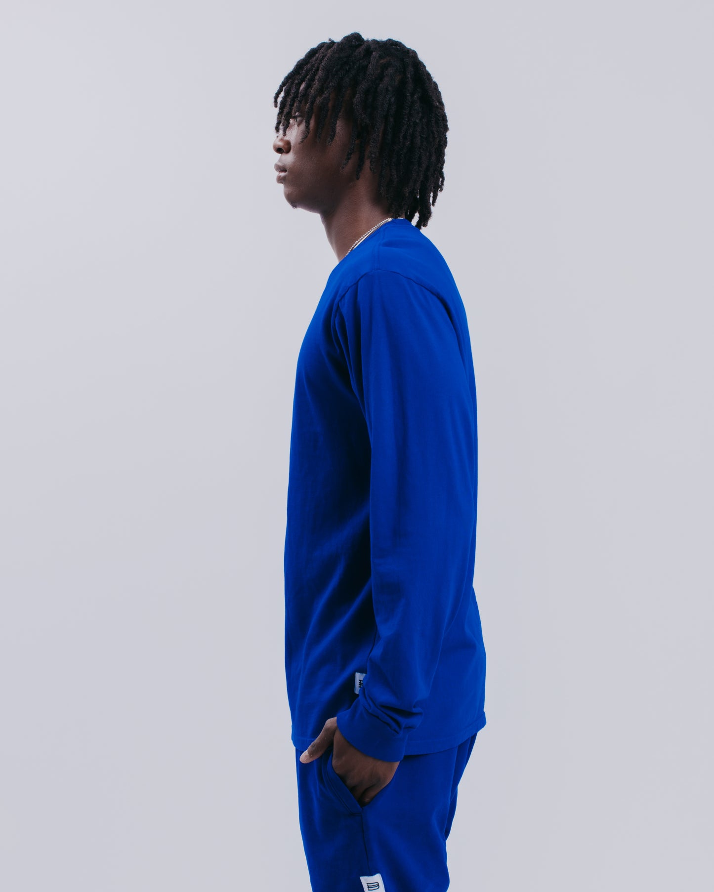 PREMIUM L/S TEE - NAVY