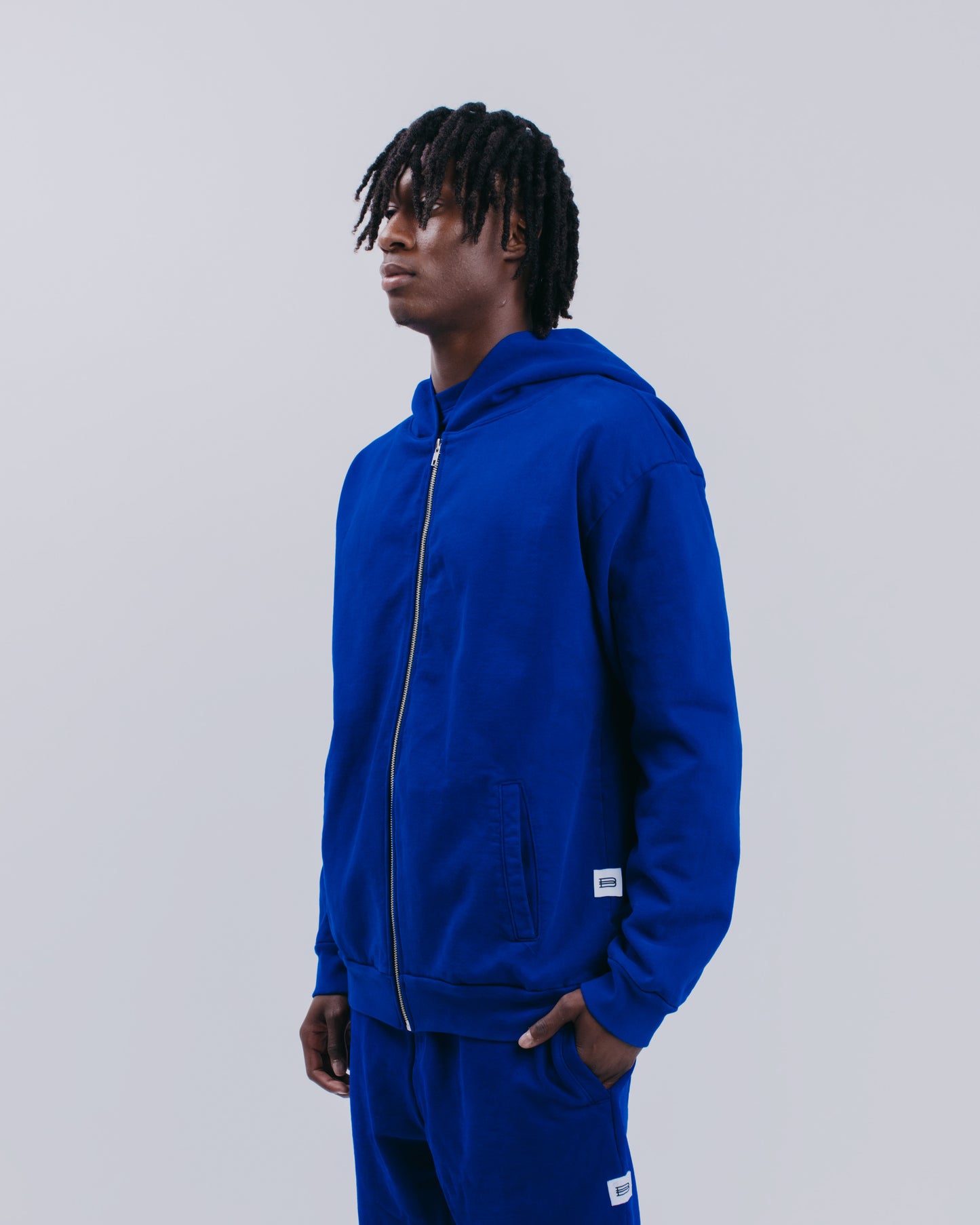 ZIP HOODIE - NAVY