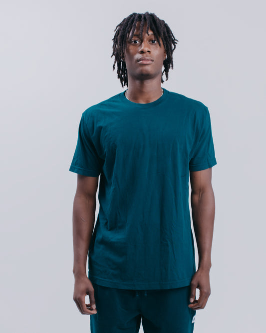 BASIC S/S TEE - HUNTER GREEN