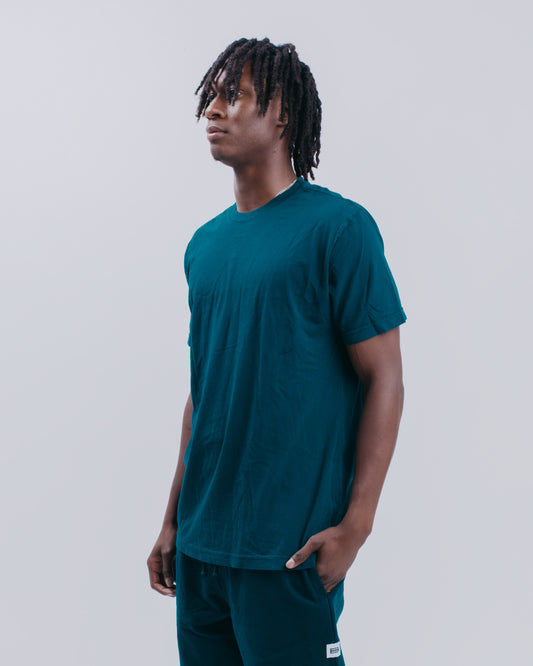 BASIC S/S TEE - HUNTER GREEN