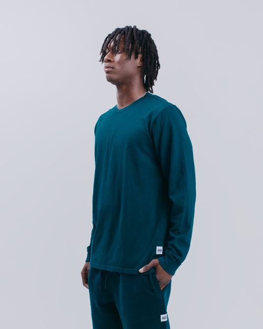 PREMIUM L/S TEE - HUNTER GREEN