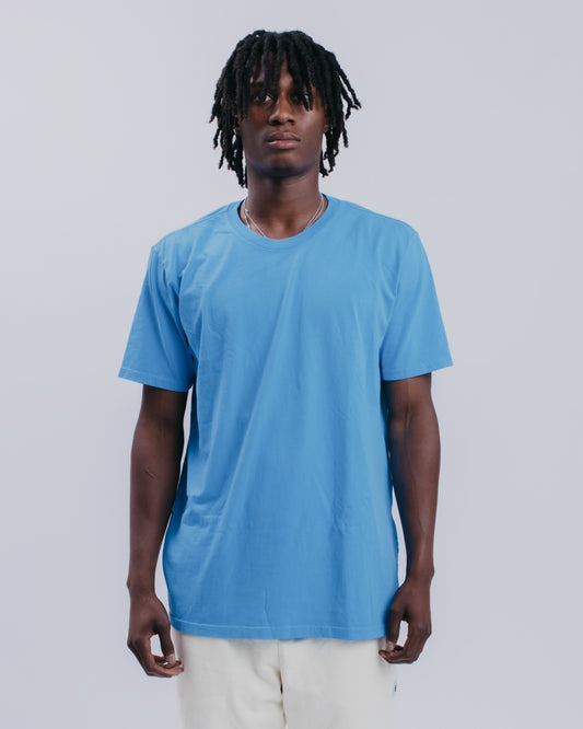 BASIC S/S TEE - MEDIUM BLUE