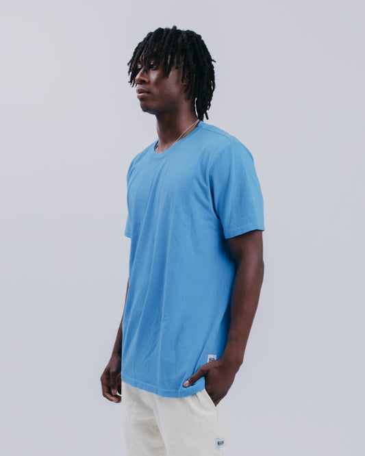 BASIC S/S TEE - MEDIUM BLUE