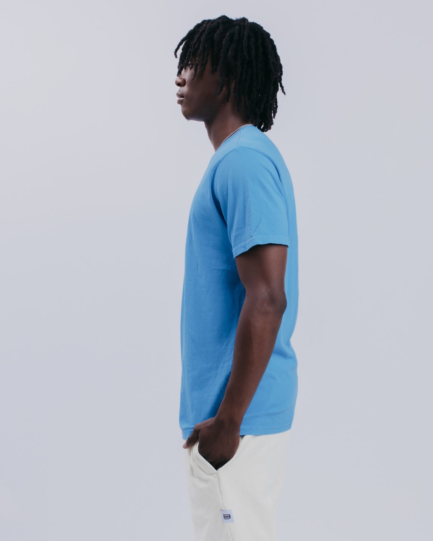 PREMIUM S/S TEE - MEDIUM BLUE