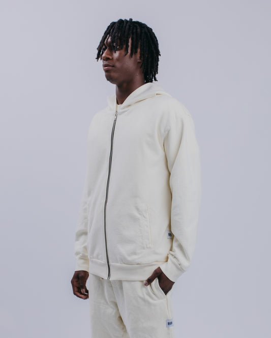 ZIP HOODIE - NATURAL