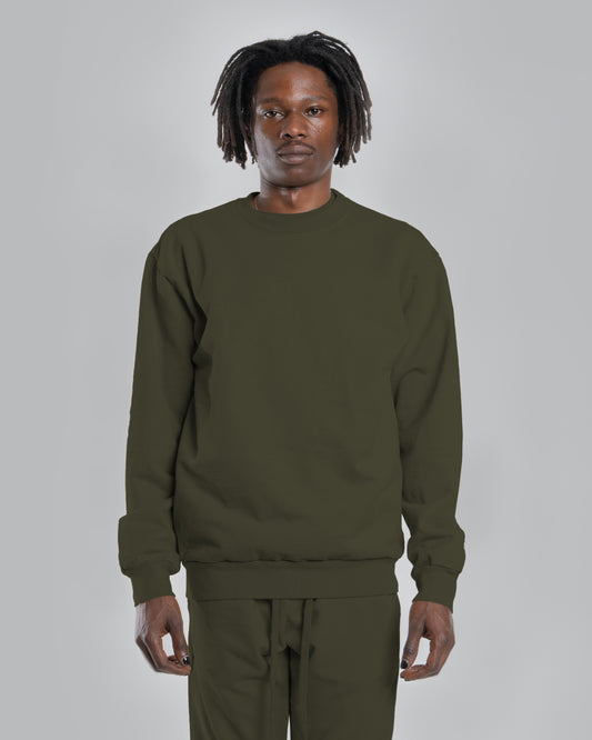 DARVIN SWEATSHIRT - OLIVE NIGHT