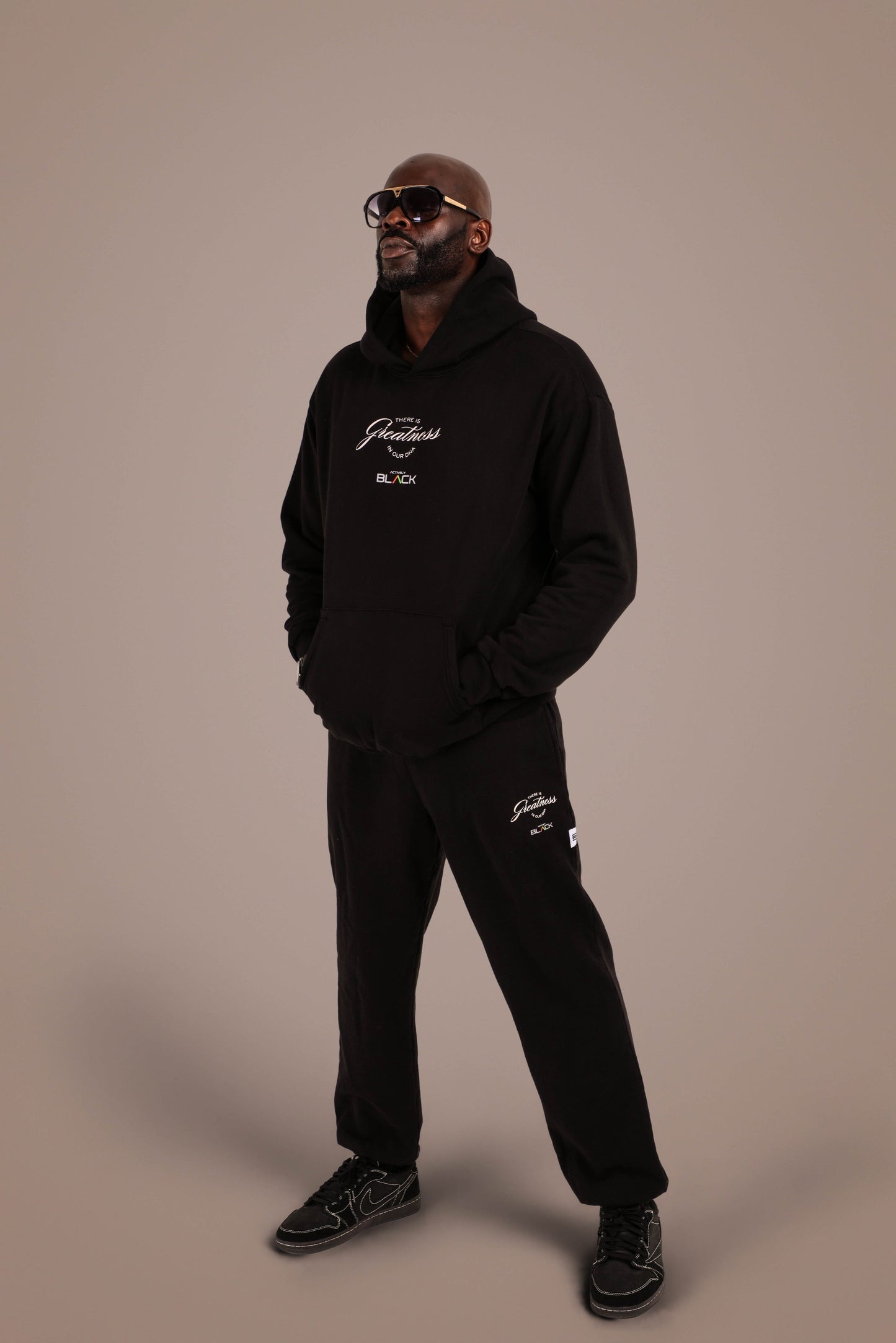 ACTIVELY BLACK COTTON GREATNESS PANTS