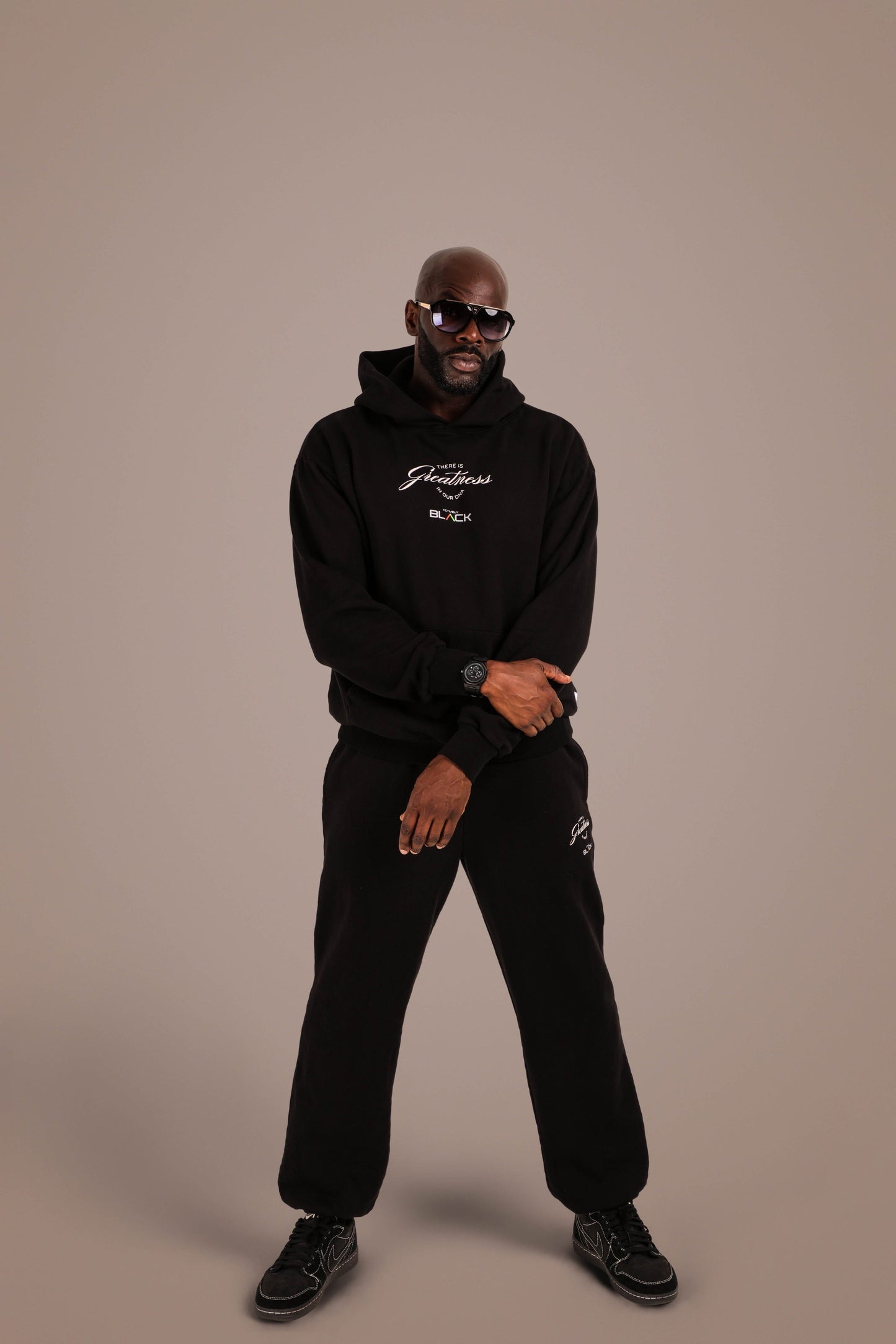 ACTIVELY BLACK COTTON GREATNESS PANTS