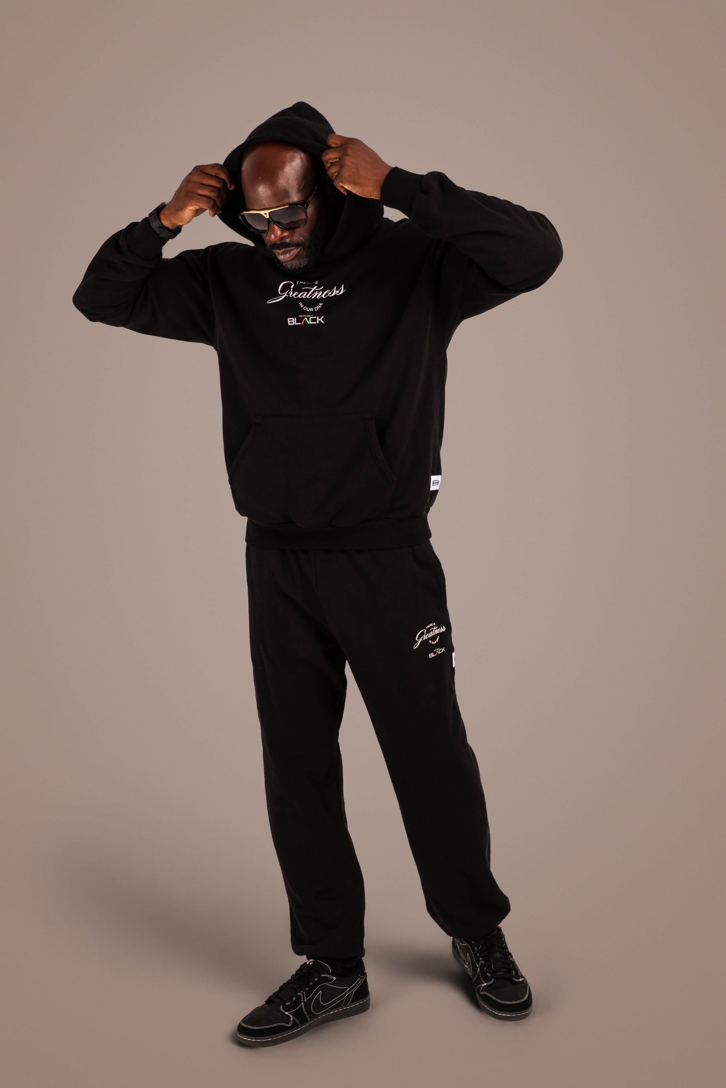 ACTIVELY BLACK COTTON GREATNESS PANTS