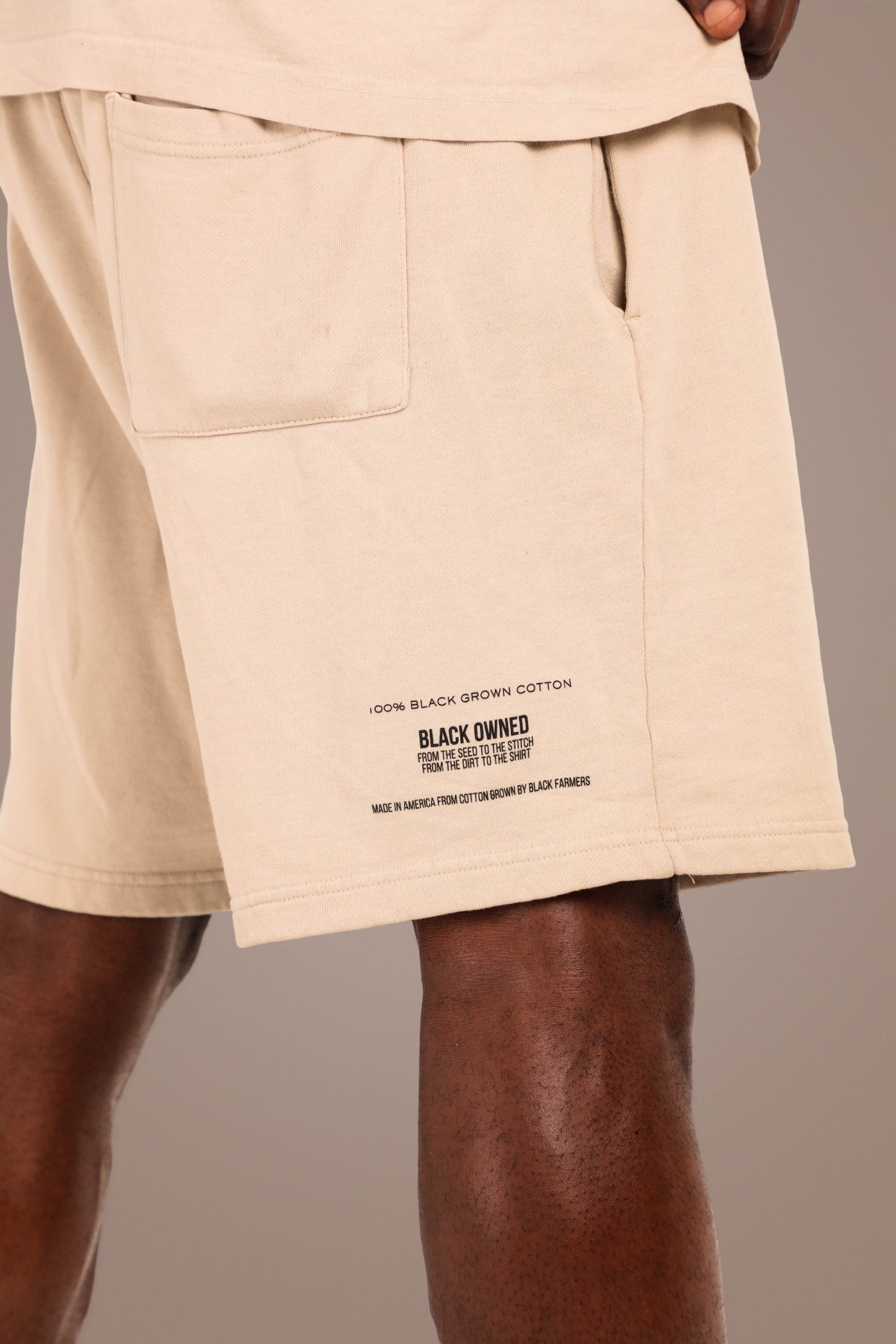 ACTIVELY BLACK COTTON LOGO SHORTS