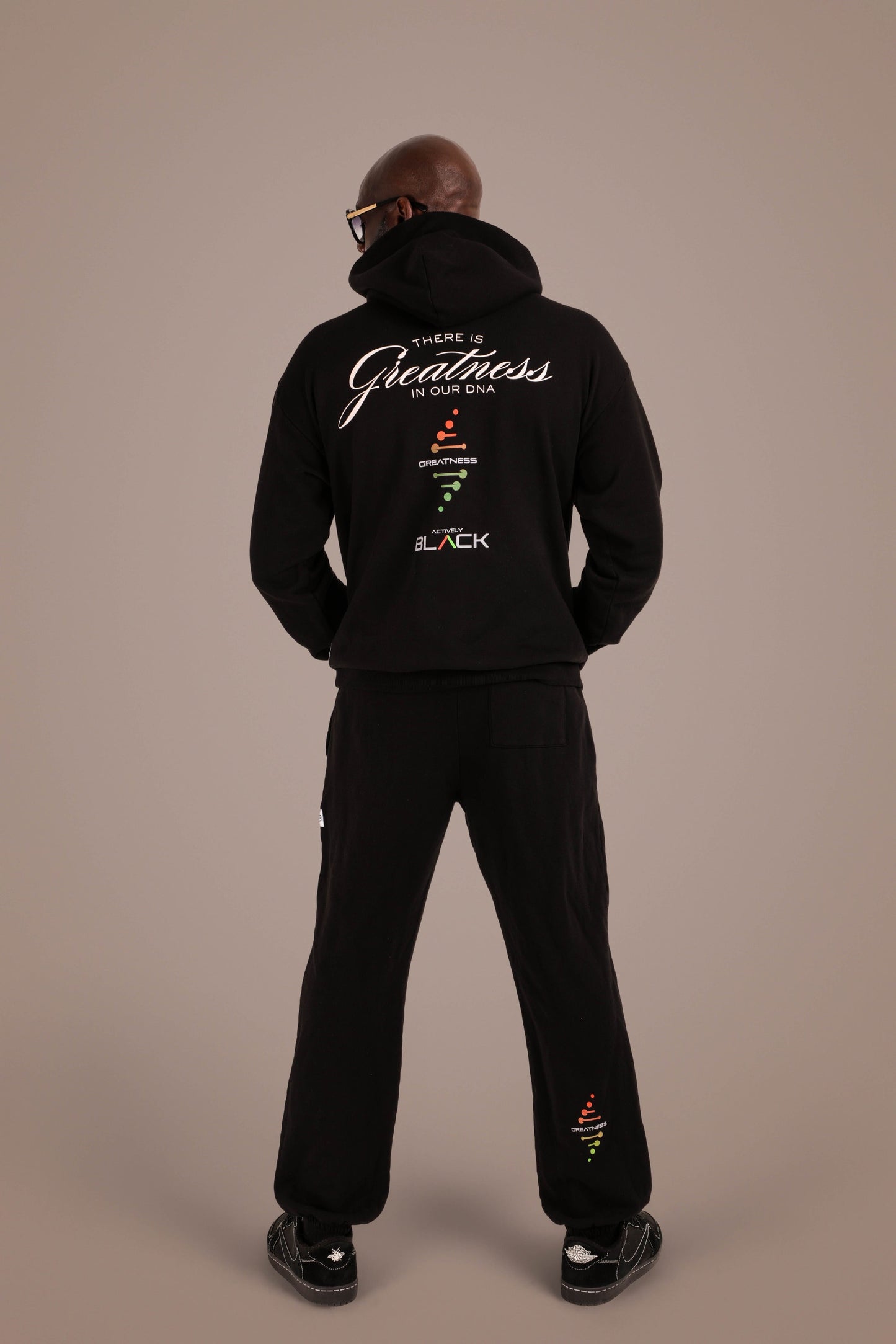 ACTIVELY BLACK COTTON GREATNESS PANTS