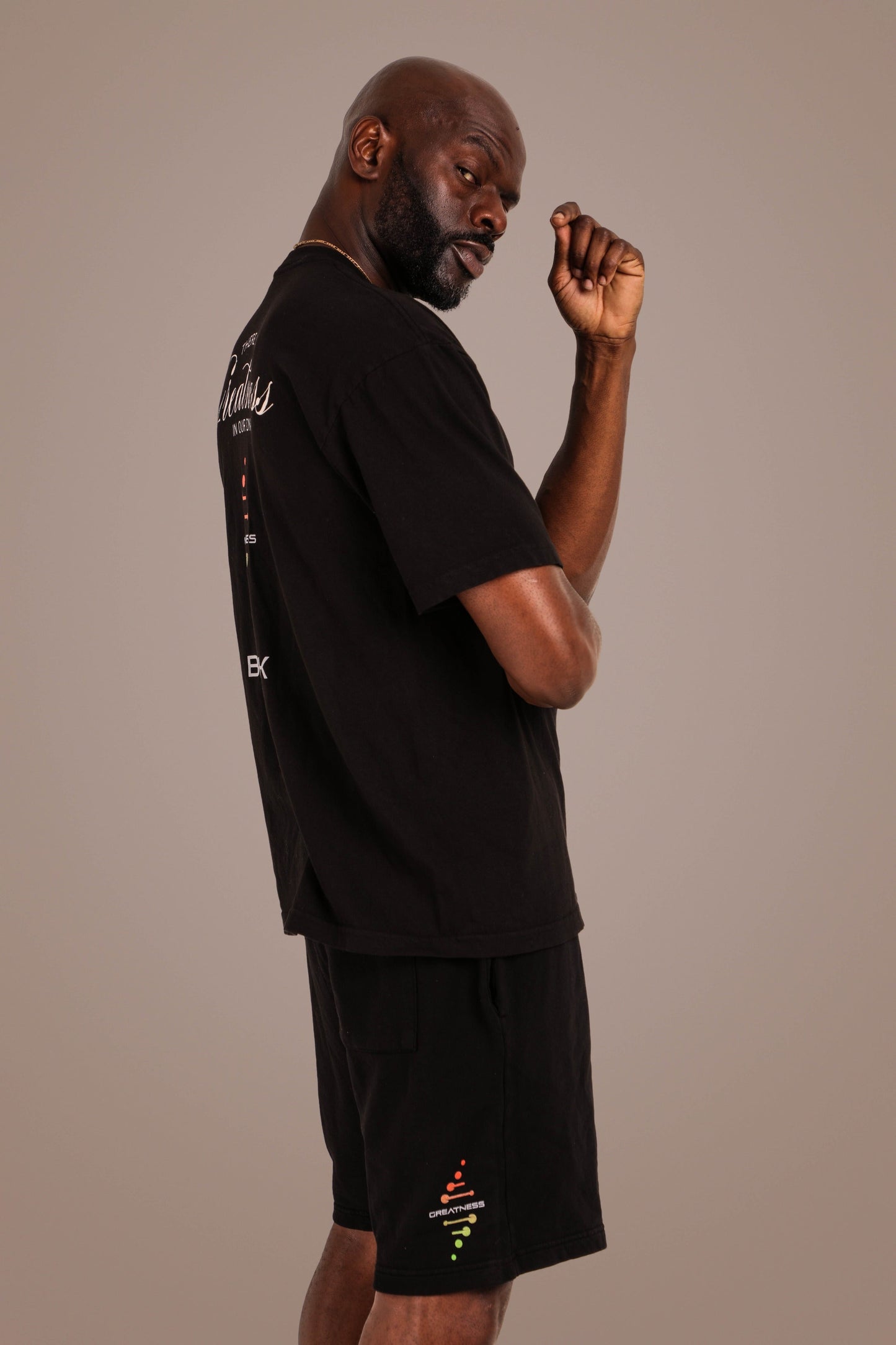 ACTIVELY BLACK COTTON GREATNESS SHORTS