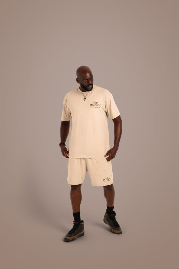 ACTIVELY BLACK COTTON LOGO SHIRT