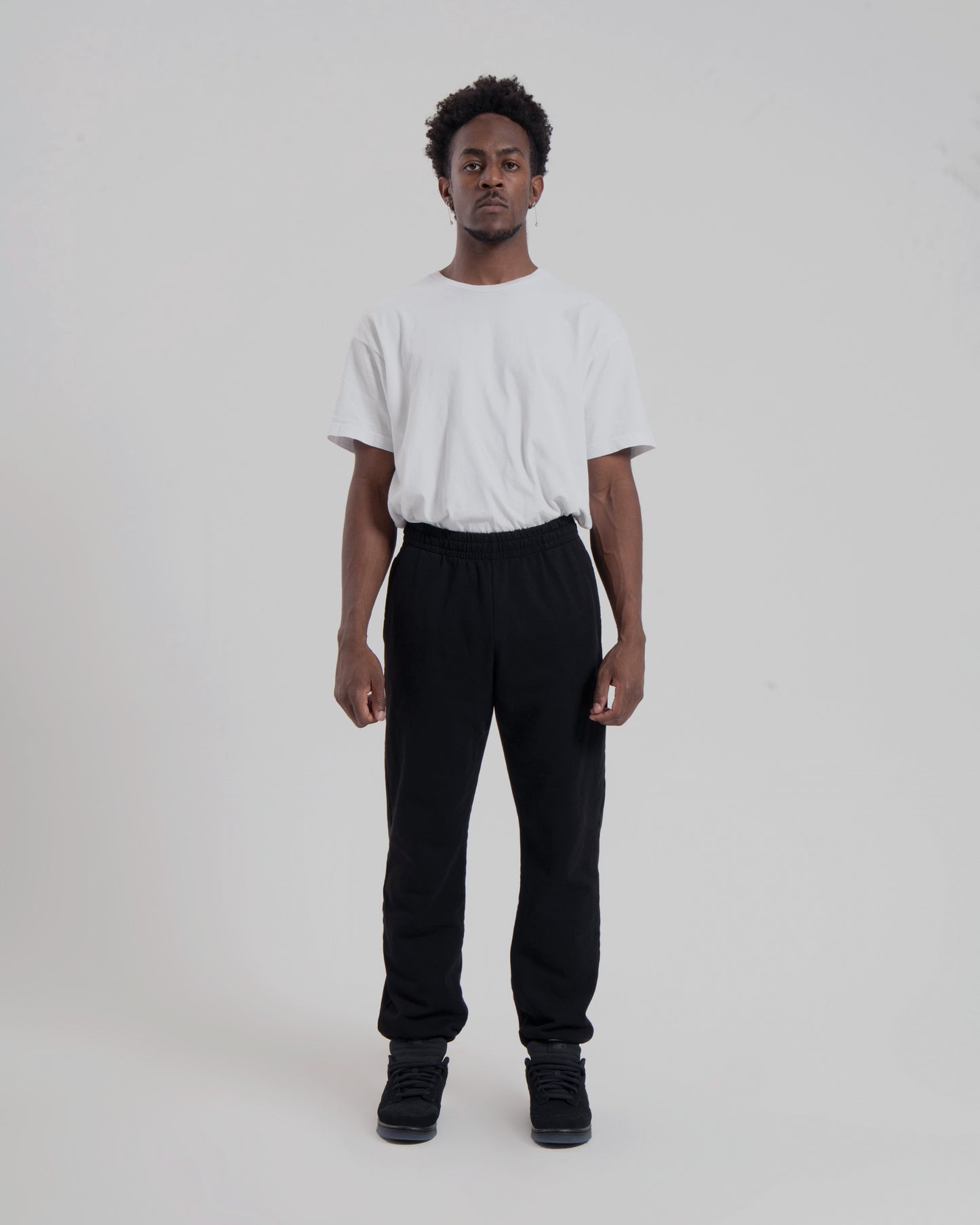 MENS LW FLEECE PANTS - JET BLACK