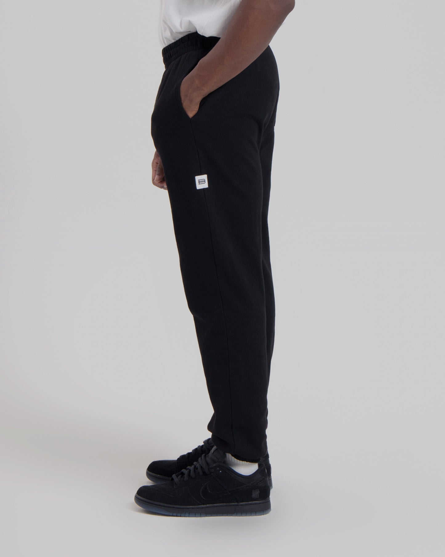 MENS LW FLEECE PANTS - JET BLACK