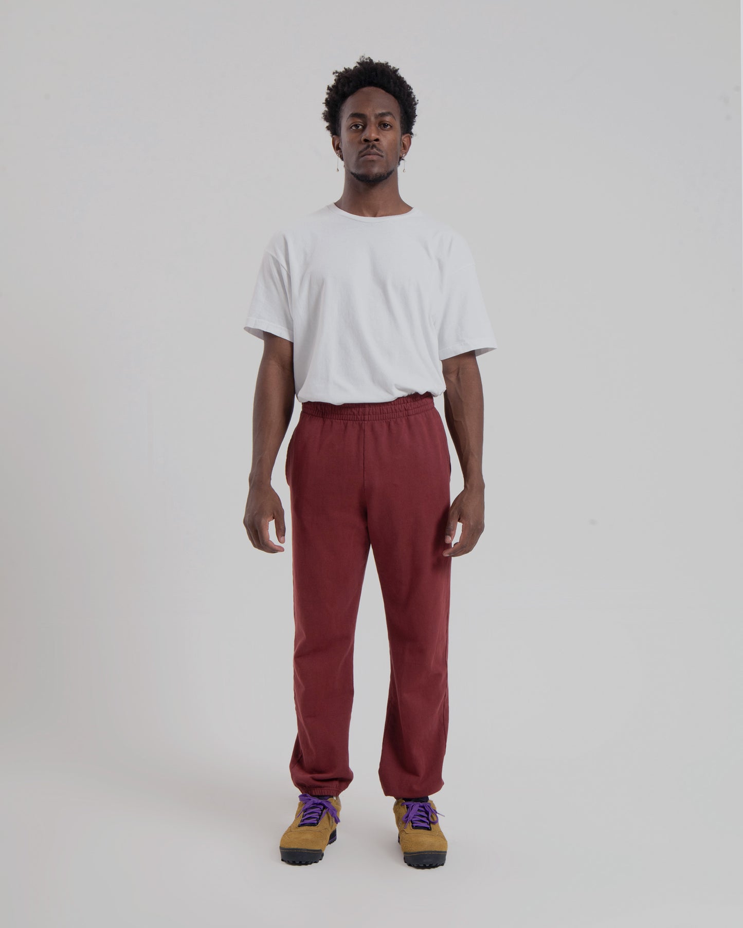 MENS LW FLEECE PANTS - MARSALA