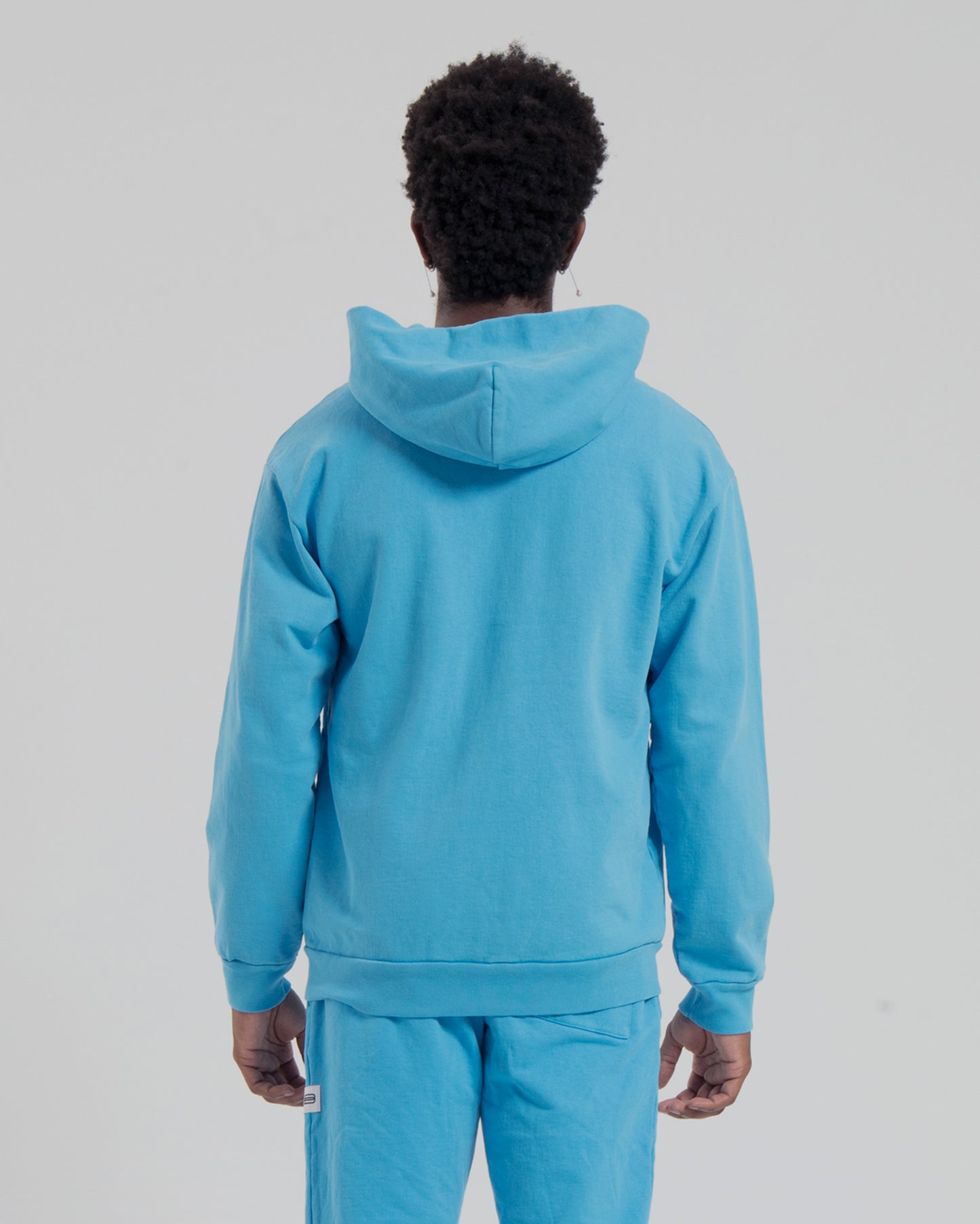 ZIP HOODIE - MEDIUM BLUE