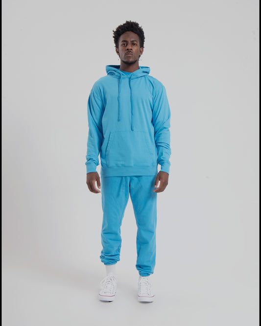 BASIC HOODIE - MEDIUM BLUE