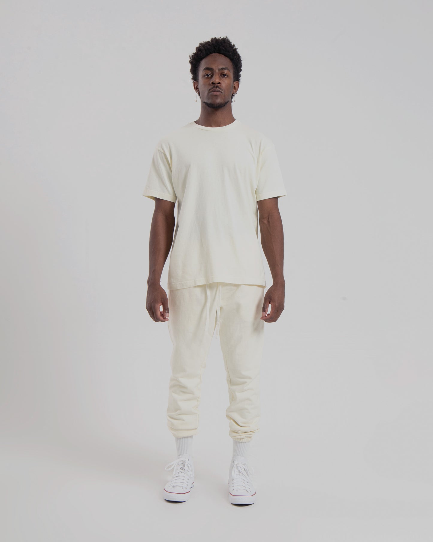 DROP SHOULDER S/S TEE - NATURAL