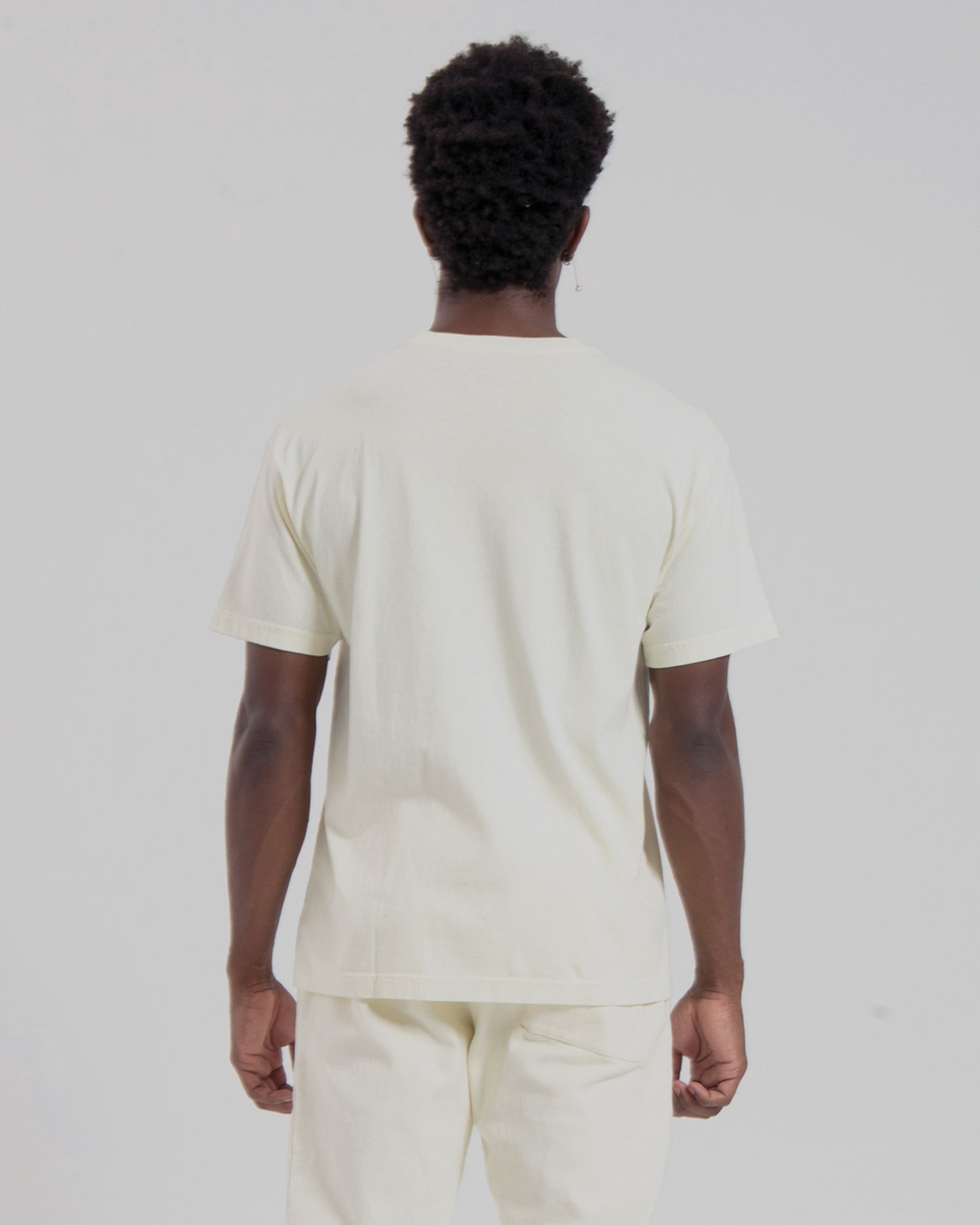 DROP SHOULDER S/S TEE - NATURAL