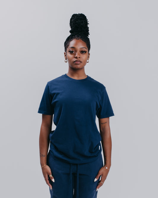 WOMENS BOYFRIEND S/S TEE - SKY CAPTAIN