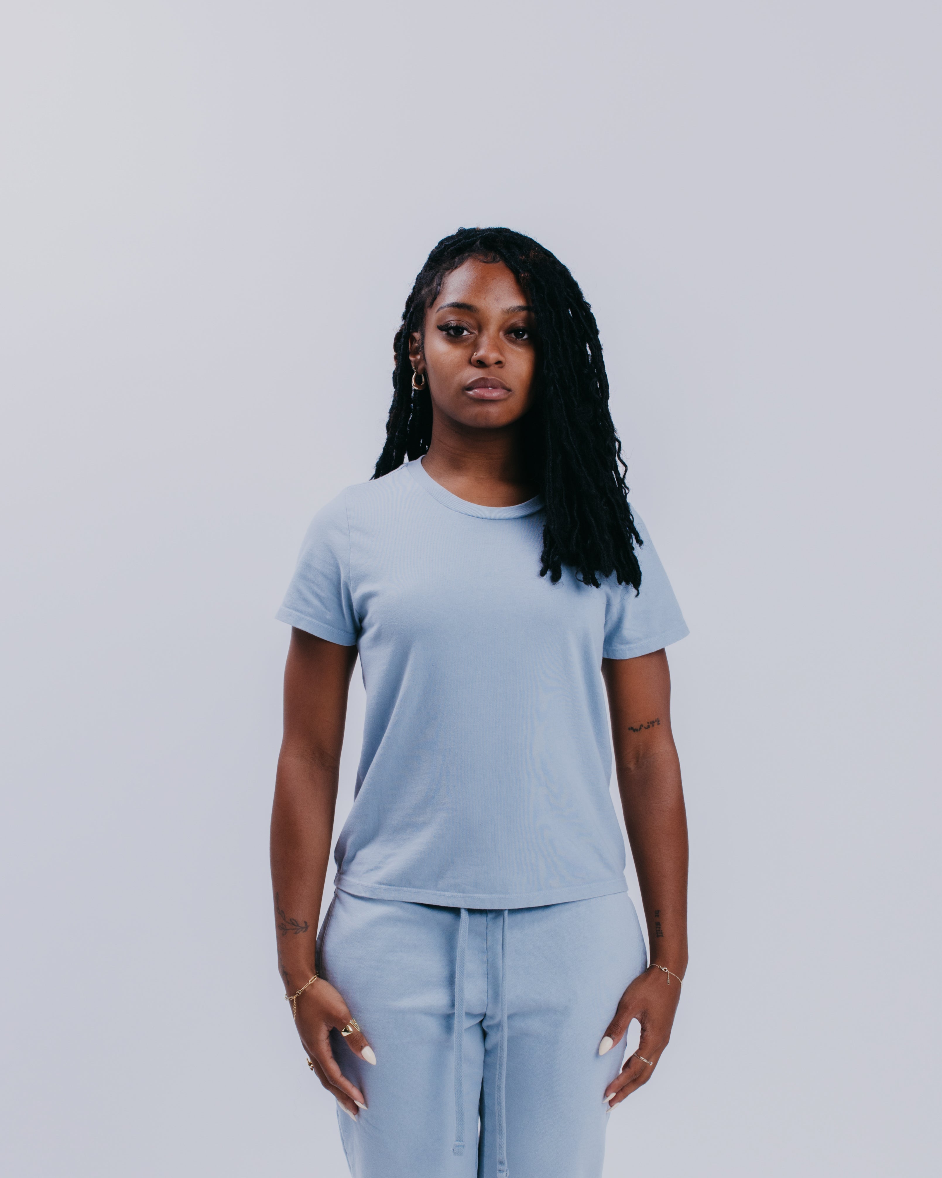 WOMENS STANDARD S/S TEE - MIRAGE GREY