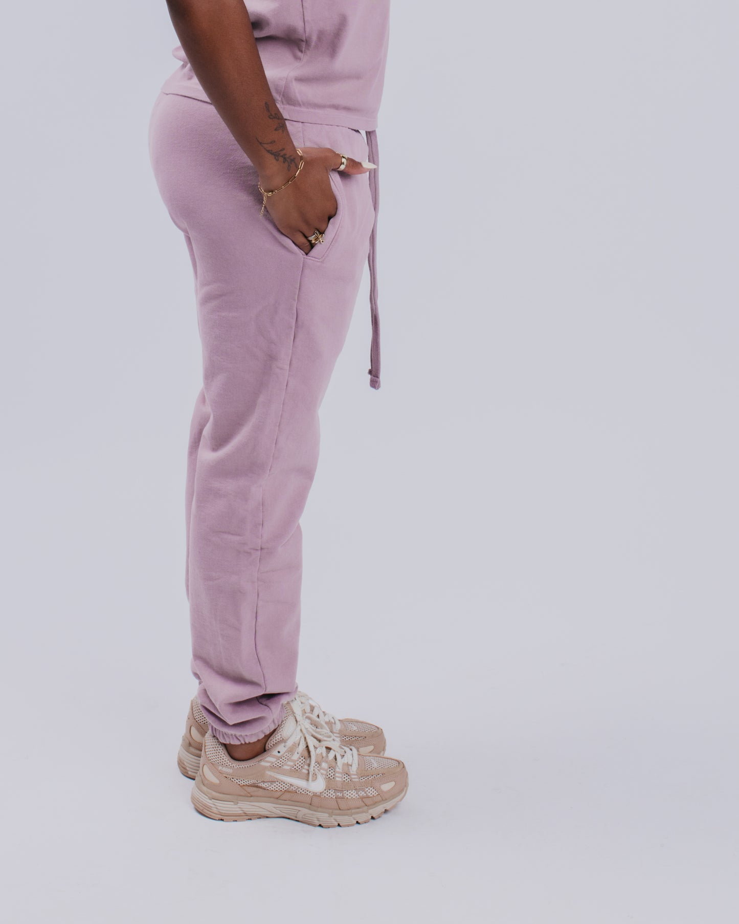 WOMENS SWEATPANTS - PALE ROSE