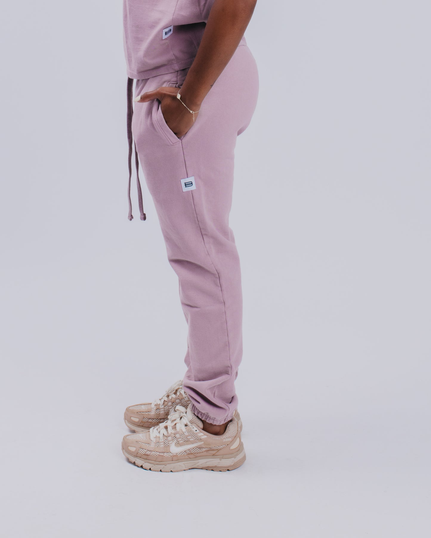 WOMENS SWEATPANTS - PALE ROSE