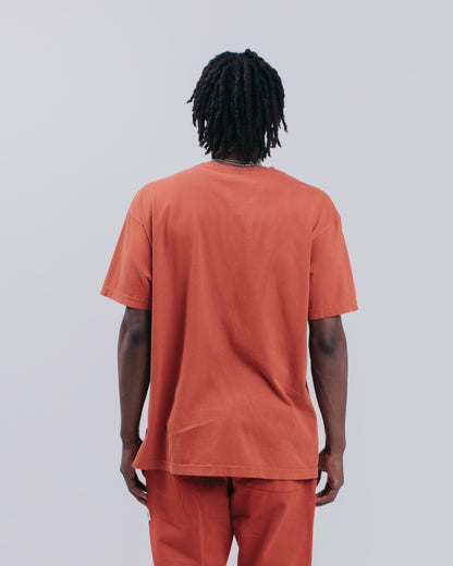 DROP SHOULDER S/S TEE - RUST