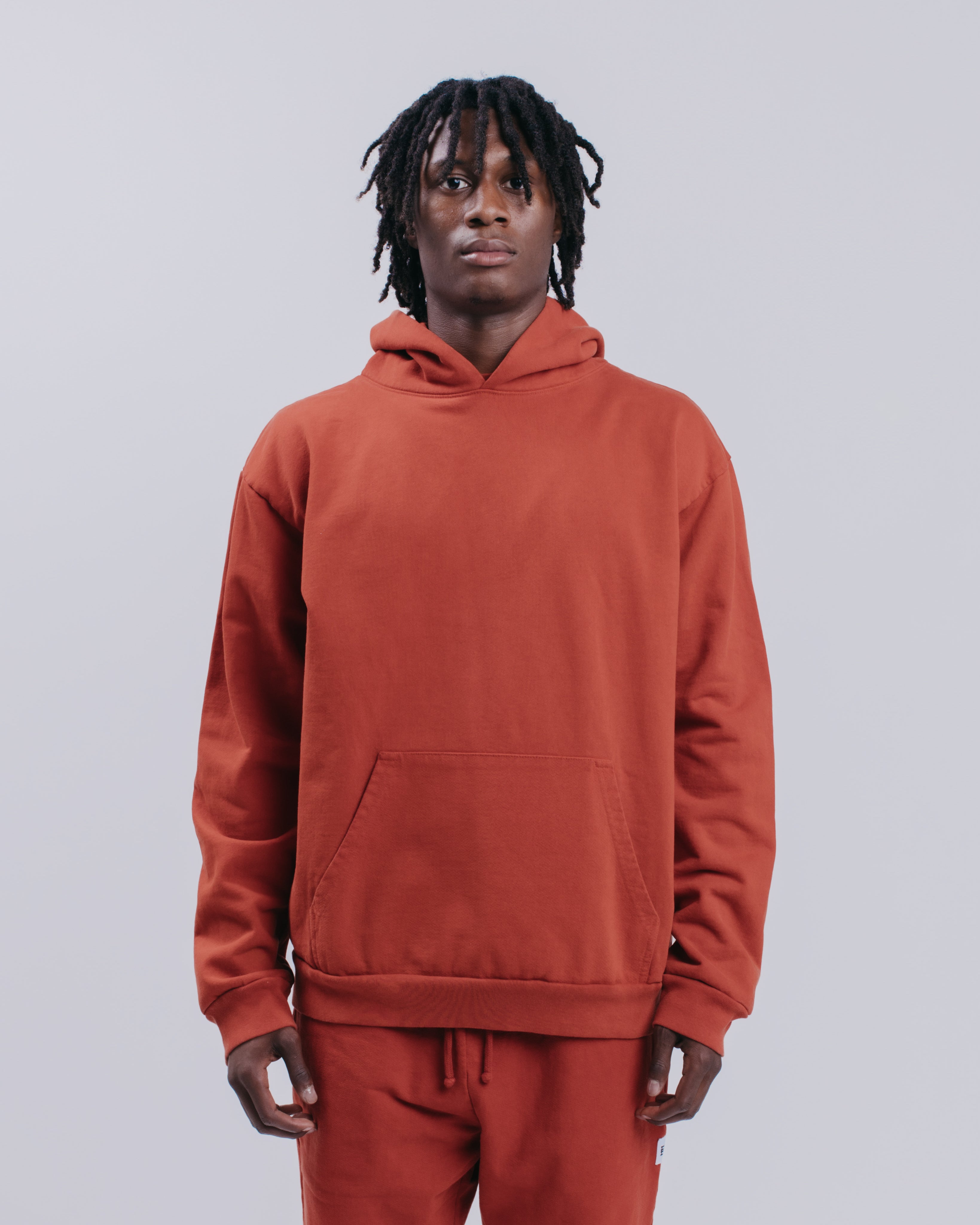 HEAVYWEIGHT HOODIE - RUST – Bridgeforth Cotton
