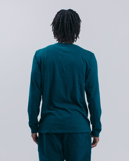 PREMIUM L/S TEE - HUNTER GREEN