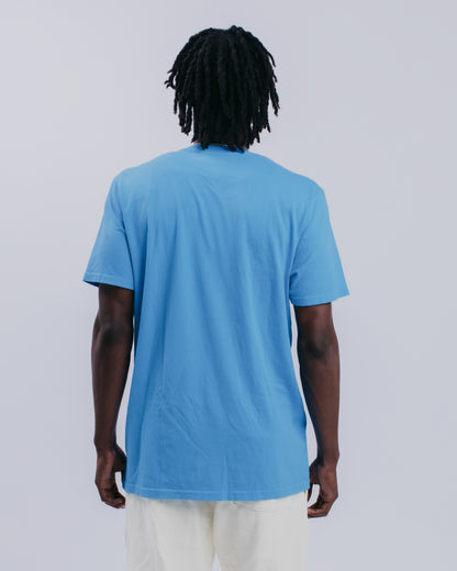 BASIC S/S TEE - MEDIUM BLUE