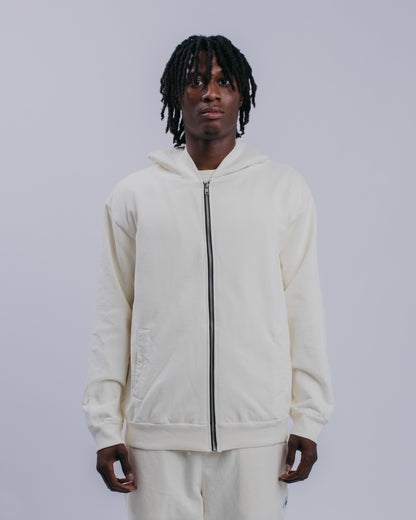 ZIP HOODIE - NATURAL