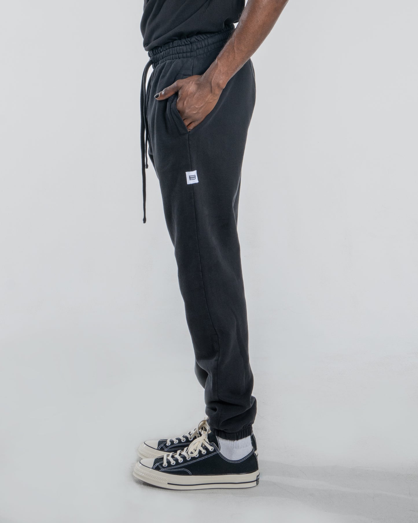 BILLY HEAVYWEIGHT SWEATPANT - JET BLACK