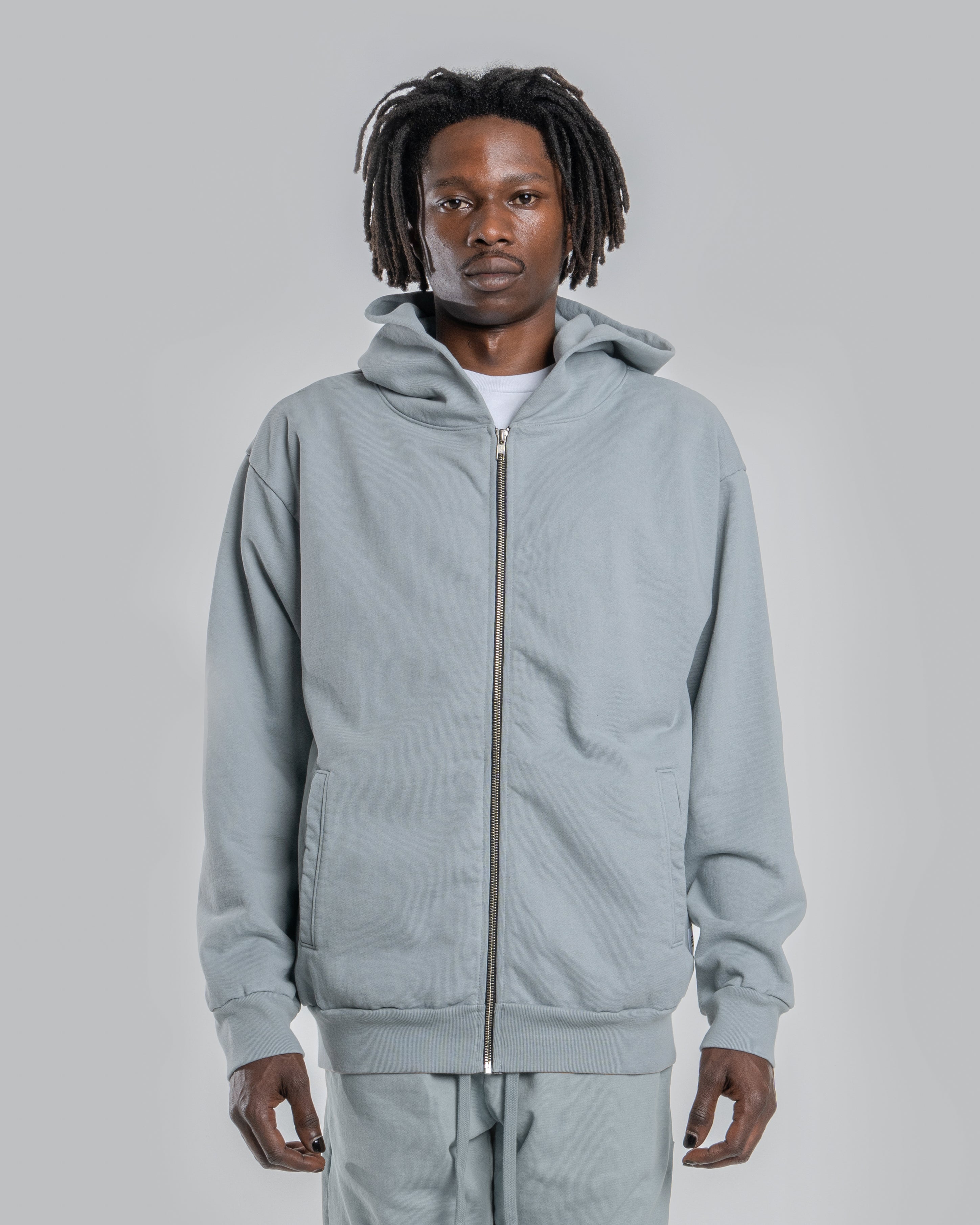 PERKINS ZIP - LIGHT GREY – Bridgeforth Cotton