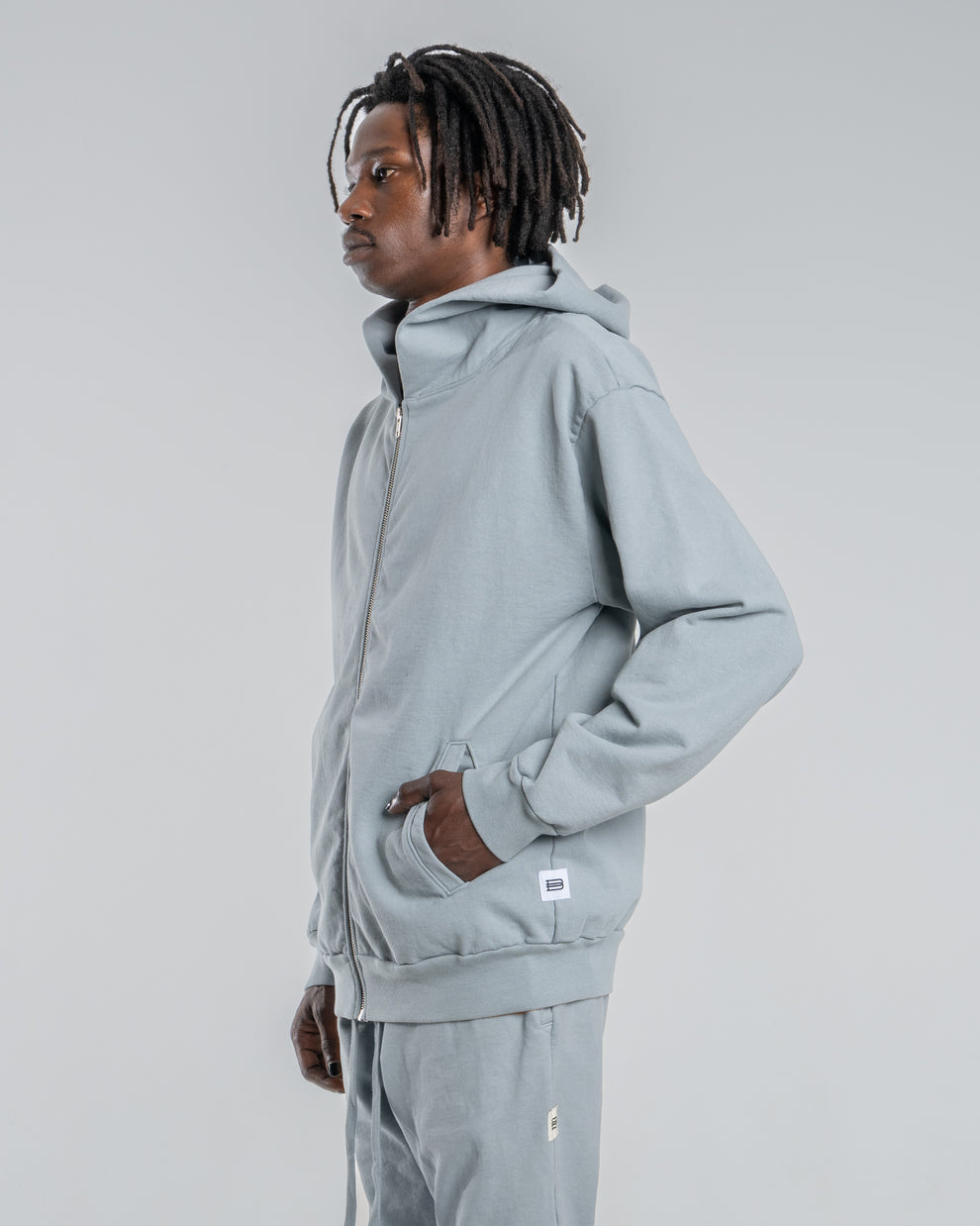 Bridgeforth Cotton PERKINS ZIP - LIGHT GREY – Bridgeforth Cotton