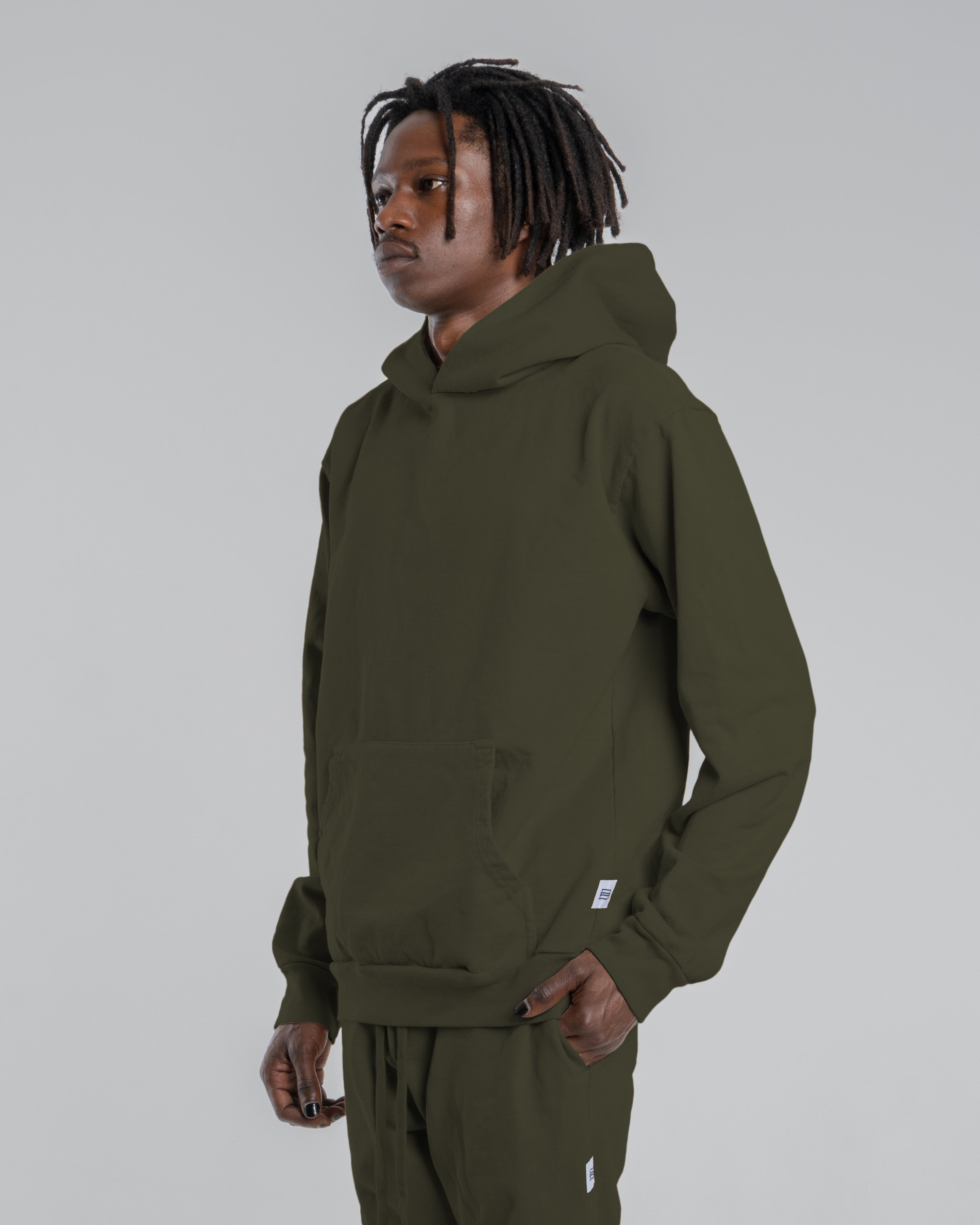 BILLY HEAVYWEIGHT HOOD - OLIVE NIGHT