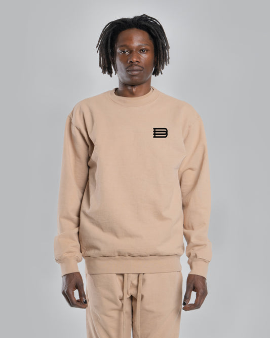 BRIDGEFORTH DOUBLE B SWEATER - D SAND