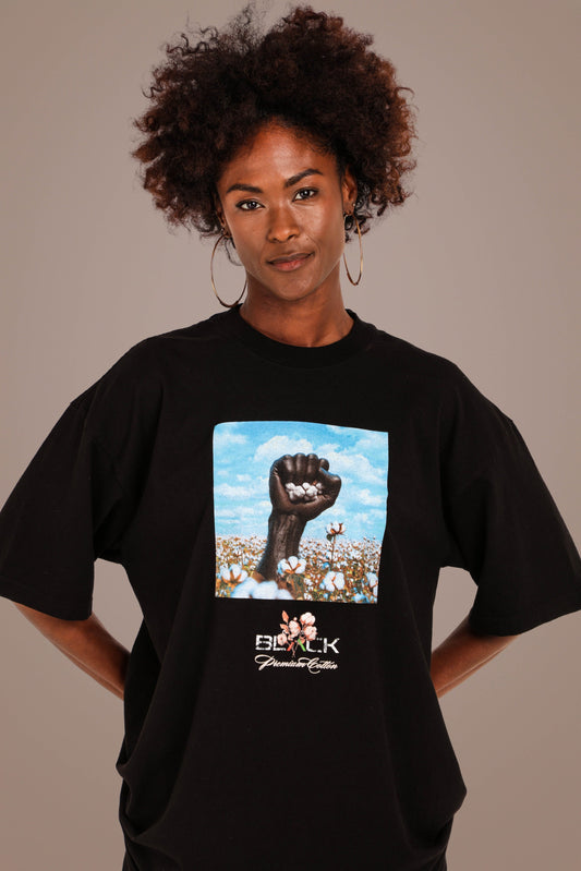 ACTIVELY BLACK COTTON RECLAIM SHIRT