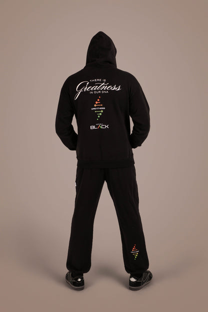ACTIVELY BLACK COTTON GREATNESS HOODIE