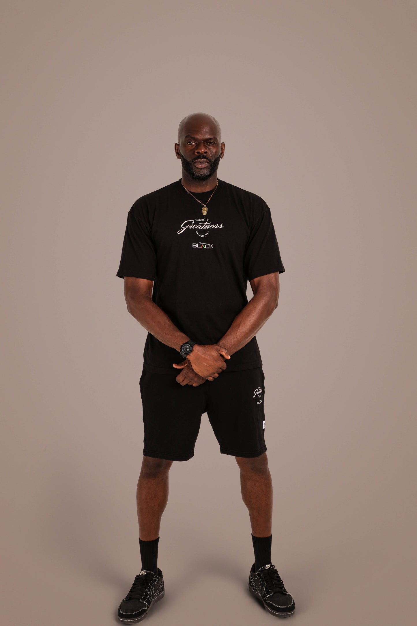 ACTIVELY BLACK COTTON GREATNESS SHIRT
